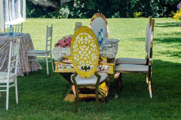 Patterned Back High Table Seat